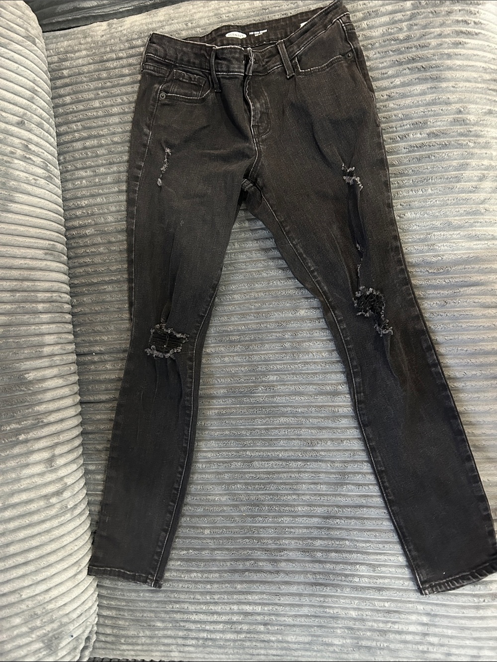 Old Navy Black Slim High-Rise Jeans